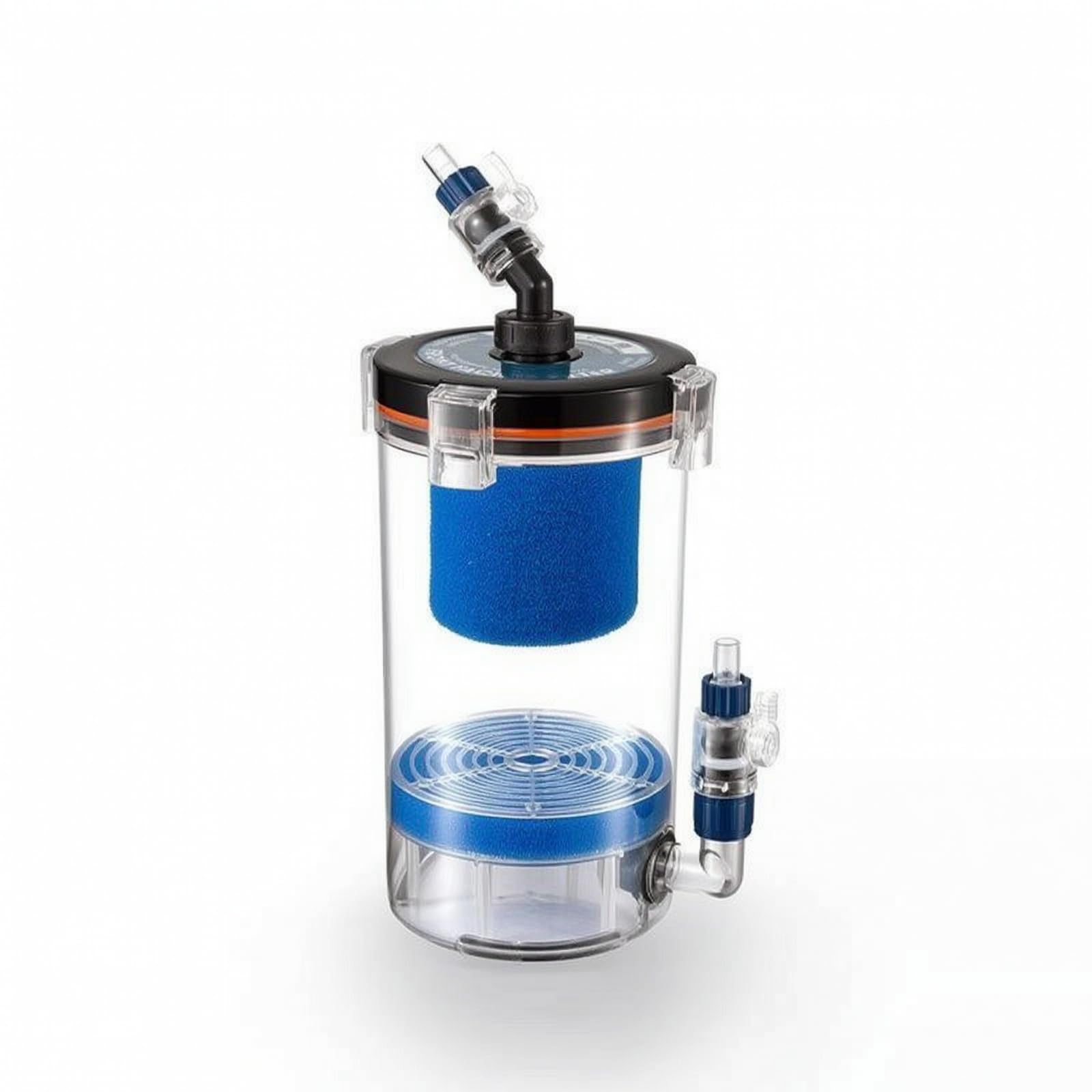 Aquarium Außenfilter Extern Außenfilter mit Filtermedien vielseitig Schwammfilterrolle für Aquarianer, Heimaquarium, A-Modell-Set Halbbaumwollversion - KY200A/20mm Anschluss