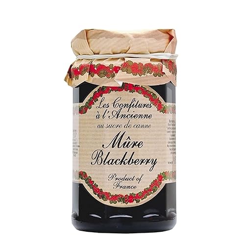Mure Jam Preserves (Blackberry) Andresy Mermelada francesa totalmente natural caña de azúcar pura frasco de 9 oz Confitures a l'Ancienne, One