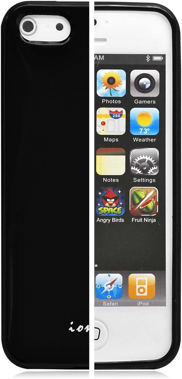 Ionic 4 SLIM FLEX Cases with Screen Protector for "The New iPhone" New Apple iPhone 5 Apple iPhone 5S (AT&T, T-Mobile, Sprint, Verizon) (Black/Blue/Purple/White) [Doesn't fit iPhone 4/ iPhone 4S]