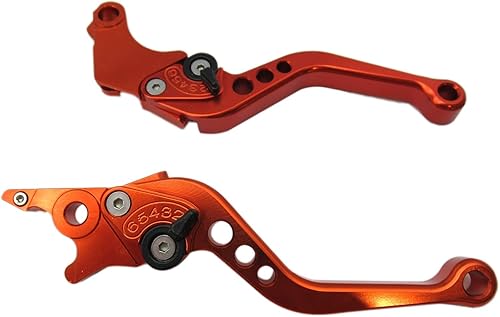 Miniatura 9 de Palanca de embrague de freno corto CNC 6 posiciones púrpura para Kawasaki Ninja 400R 2011