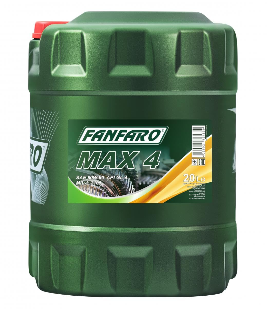 FANFARO 8701 MAX 4 80W-90 GL-4 20L