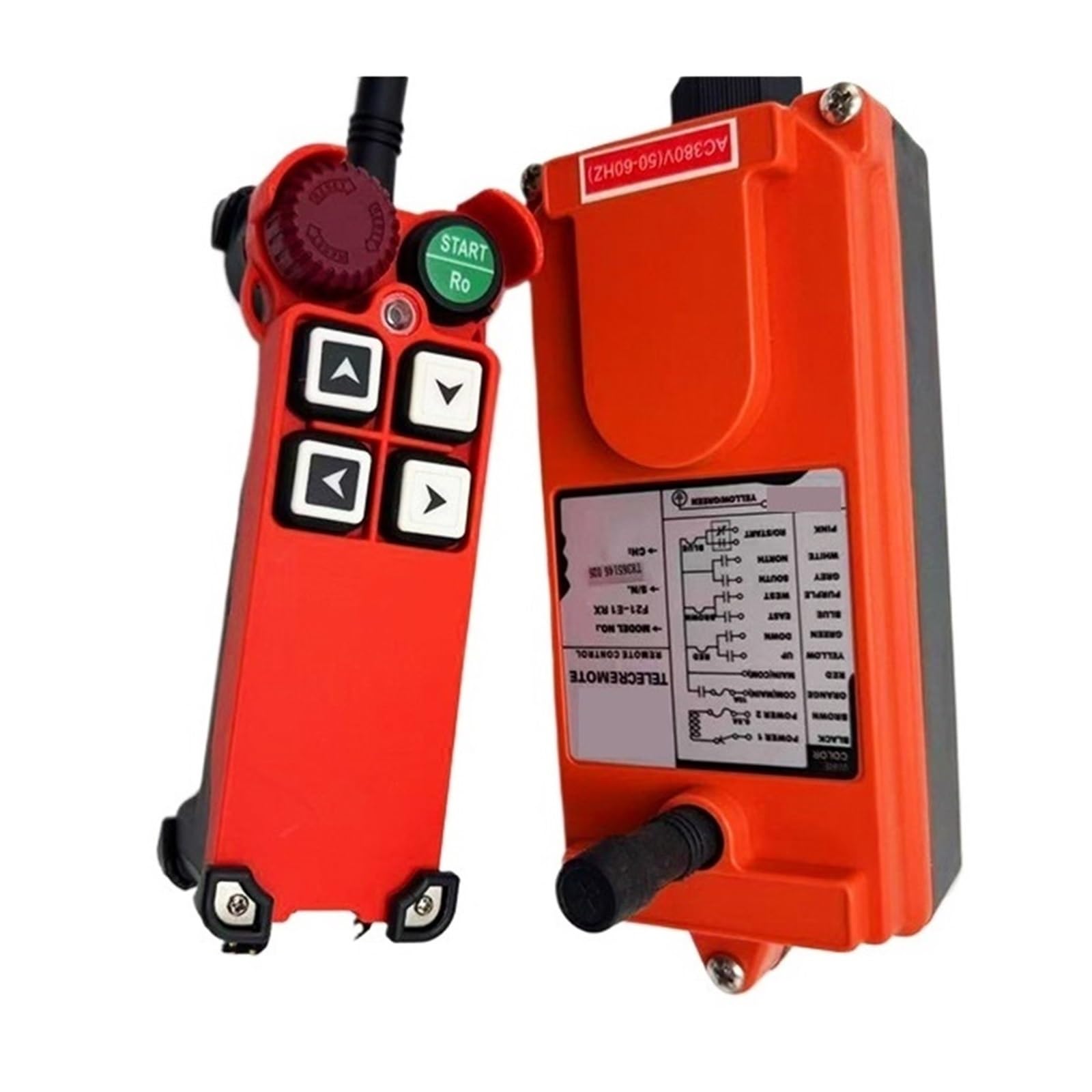 Regulator ciśnienia, Przełącznik Ciśnieniowy, 380 V 220 12 V-72 4 Kanałowy Czerwony Przemysłowy Bezprzewodowy Radiowy Do Dźwigu 1 Odbiornik + Nadajnik F21-4S, do pistoletu natryskowego(220V)