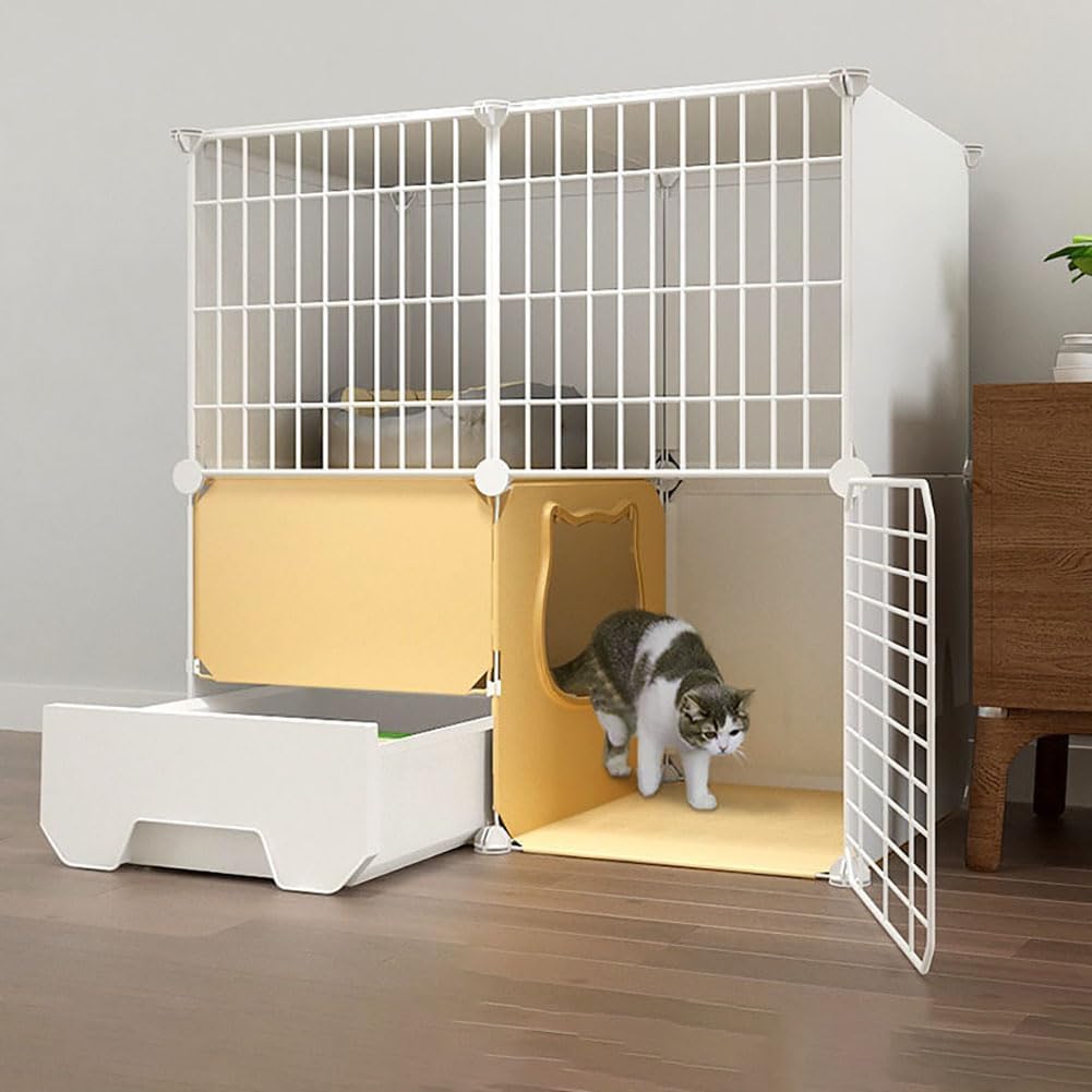 Cage pour chat de bricolage d'intérieur pour créer un coin de jeu