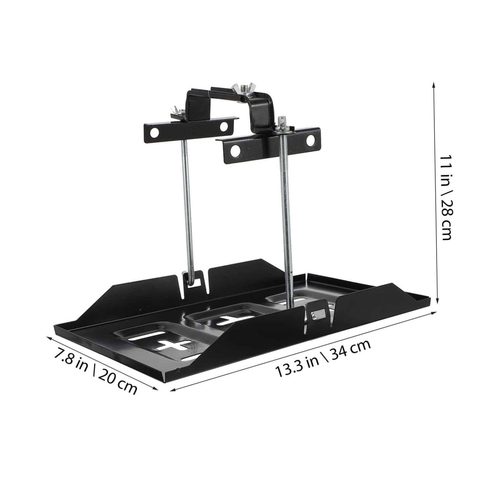 Support Batterie Voiture Fixation Résistante et Antirouille Maintien Sécurisé pour Batterie Auto Montage Facile Matériau Écologique