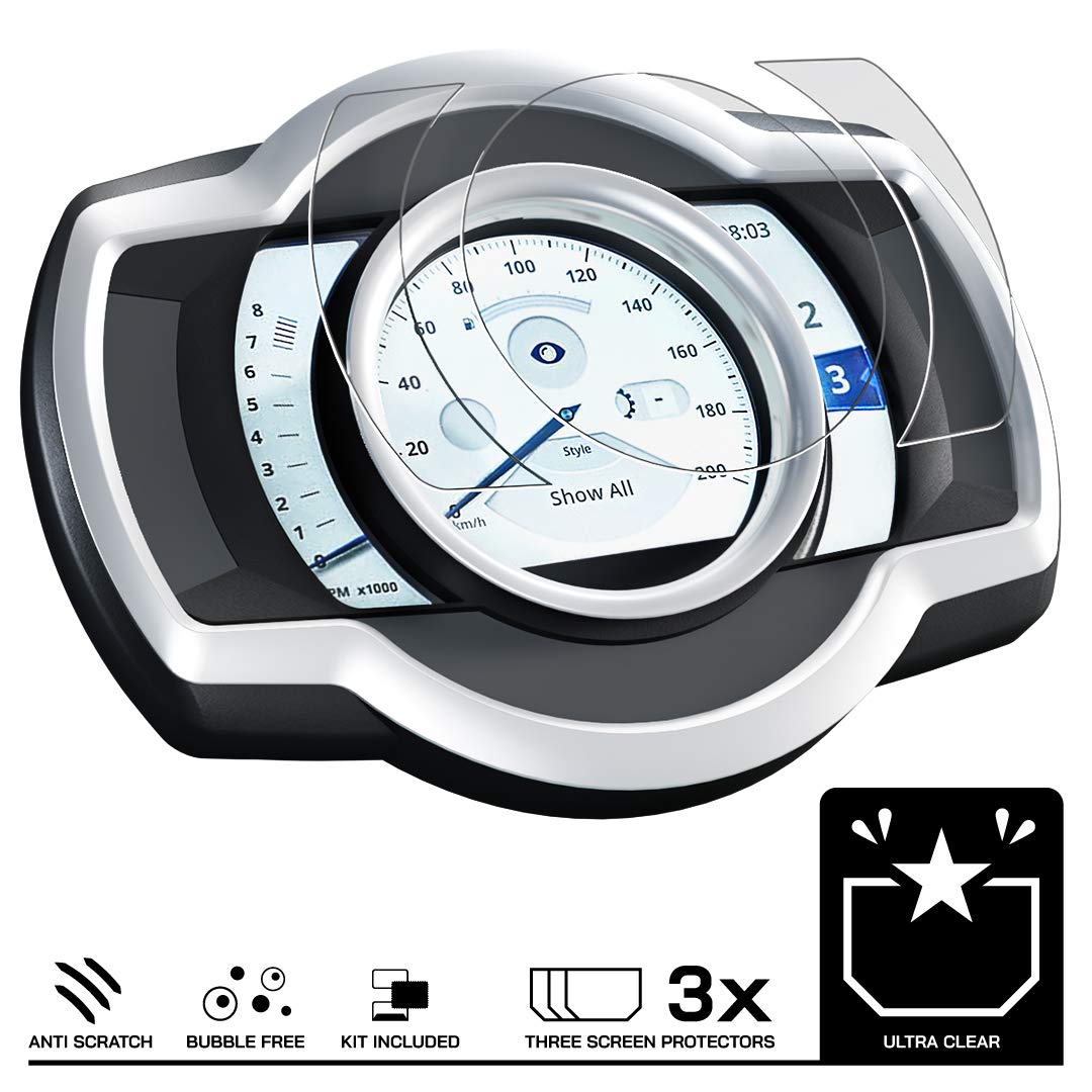 Speedo Angels Dashboard Screen Protector compatible with ROCKET 3 (2020+) 3 x Ultra Clear, Transparent - Image 2