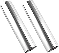 Tellyouwin 2PCS 3 Inch 304 Stainless Steel Straight Pipe Exhaust Tubing - 11.81" Long DIY Tailpipe 76mm OD