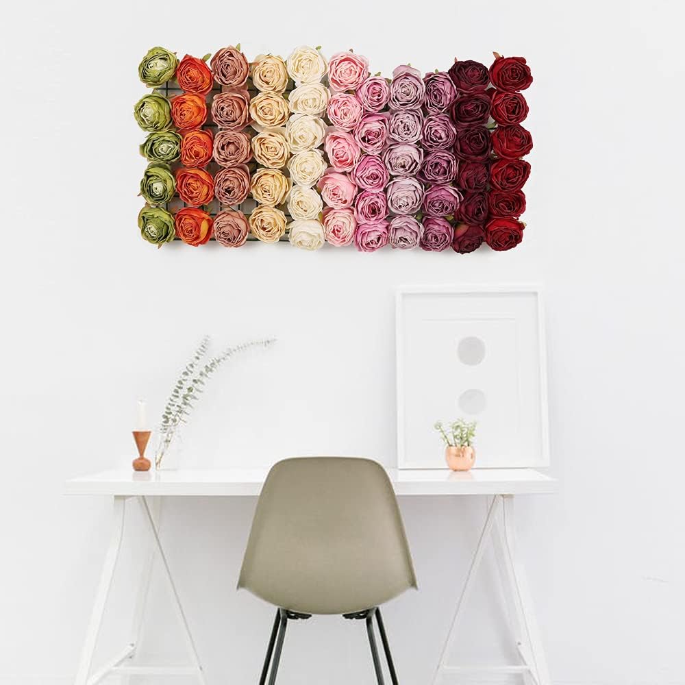 IPOPU White Roses Artificial Flowers Bulk 25pcs White Silk Rose Heads Bulk White Fake Roses Flowers for Decorations for Artificial Bouquet Wedding Silk Flowers for Home Decor Indoor (Off White) - Image 8