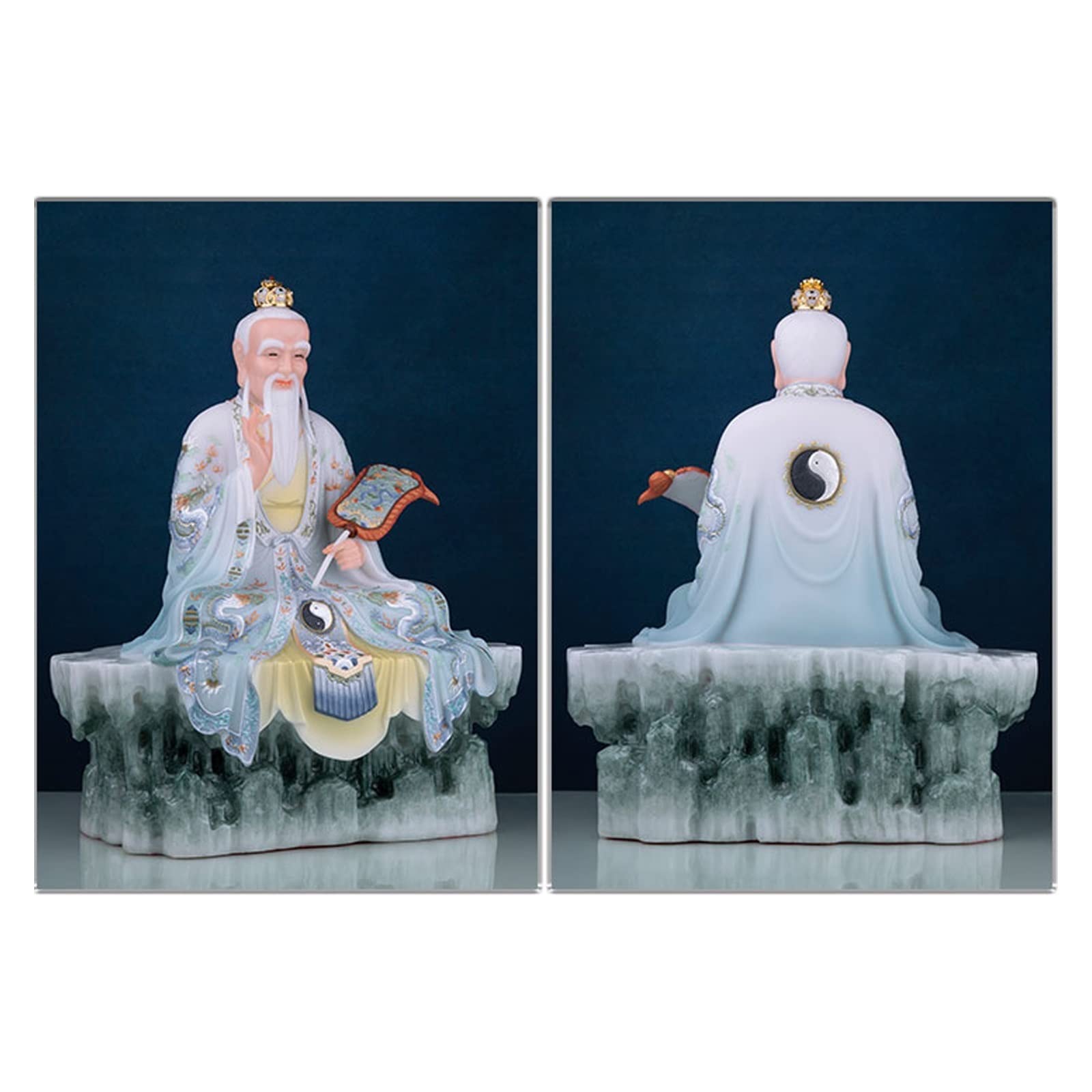 Amazon.co.jp: 仏像 カラフルな Tai Shang Lao Jun 仏像装飾工芸品の