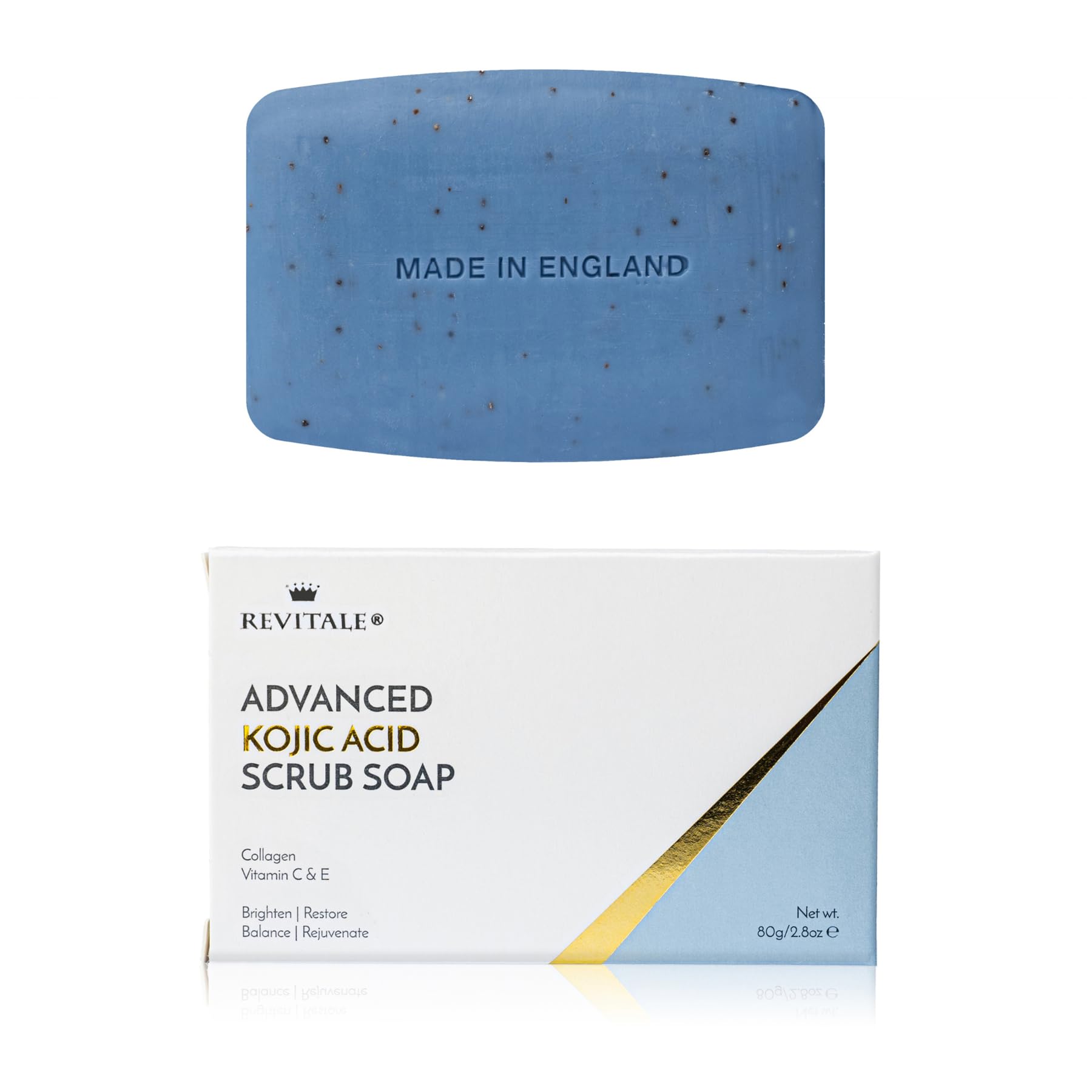 Revitale Advanced Kojic Acid Brightening Scrub Soap – Restoring & Balancing Bar for a Radiant, Rejuvenated Look