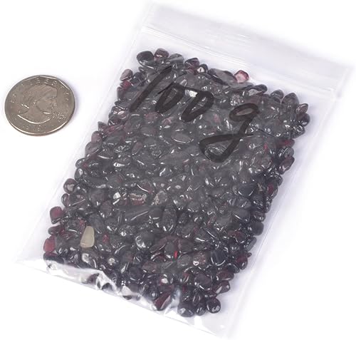 Vista 67 de Justinstones Chips pulidos de hematita triturada piedra rodada adornos curativos de cristal 3.53 oz