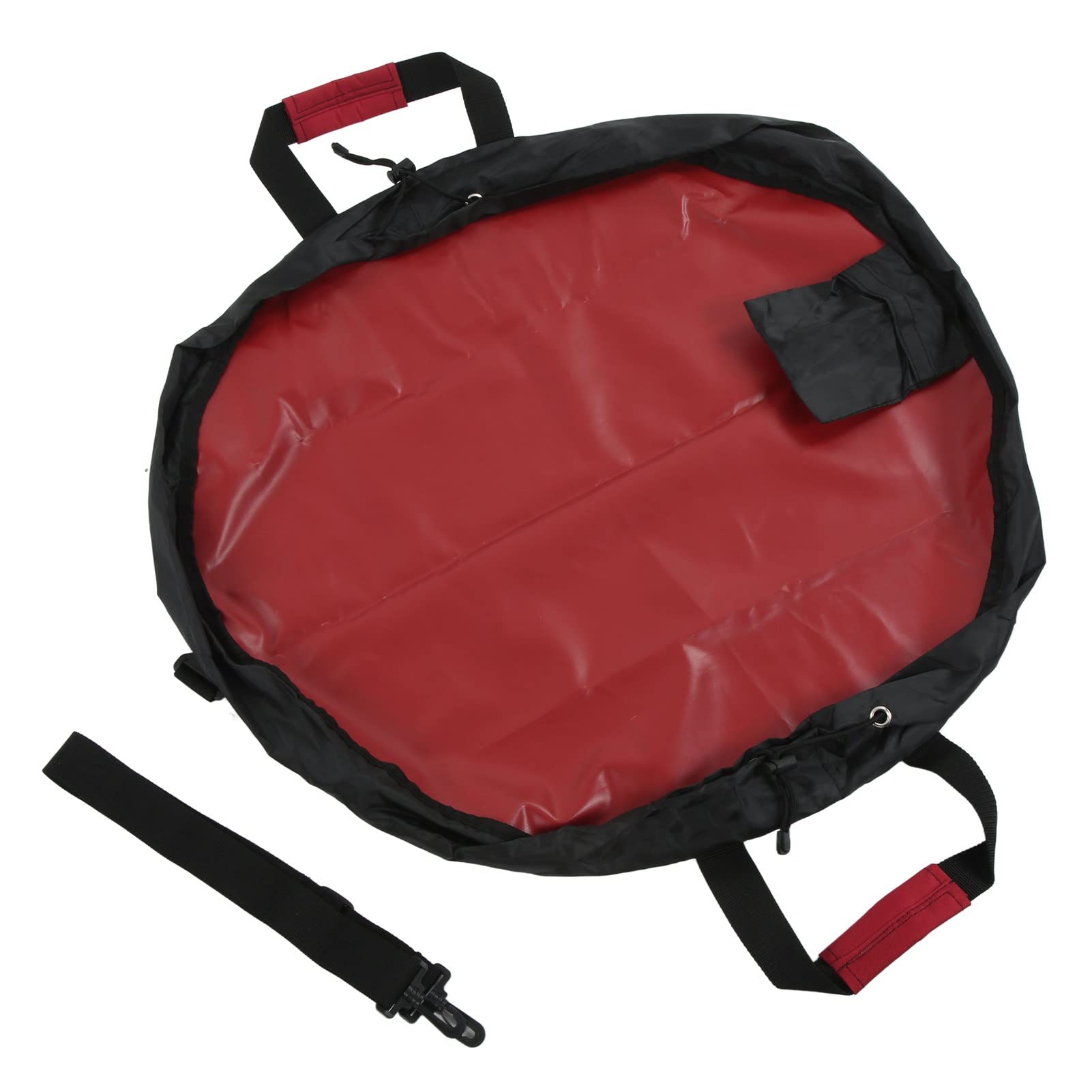 Yuecoom Wetsuit Changing Mat,Surf Changing Mat,Drawstring Retractable Surf MatWetsuit Bag for Adults Swimming, Surfing, Kayaking,Oxford Cloth-Red