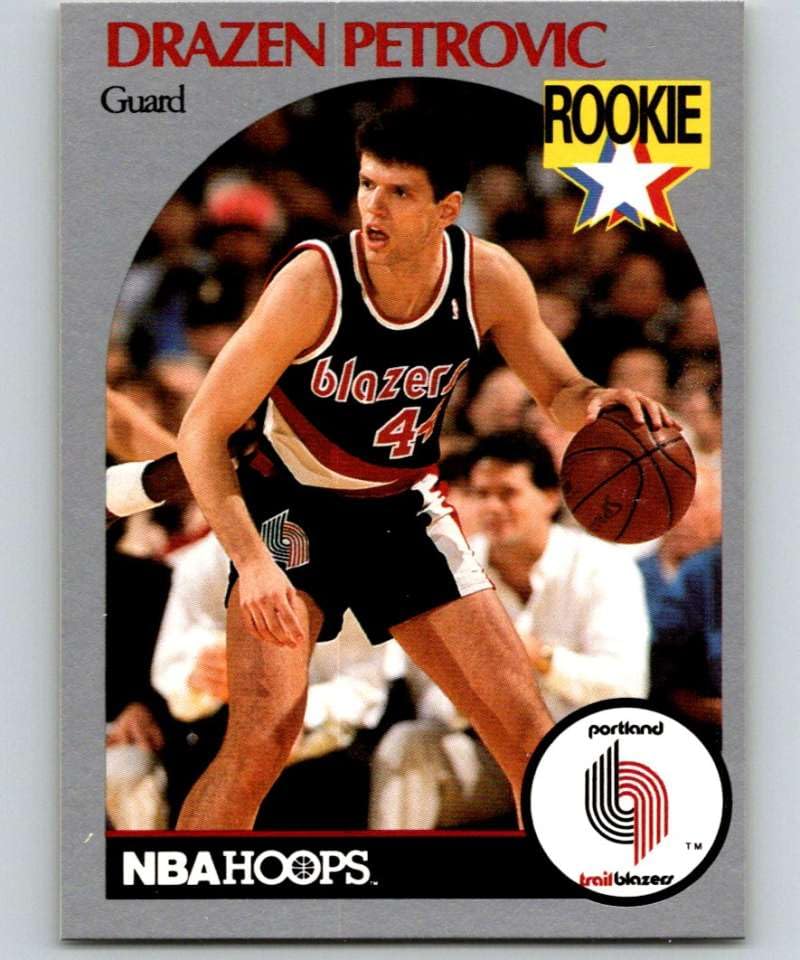 Amazon.com: 1990-91 NBA Hoops #248 Drazen Petrovic RC Rookie