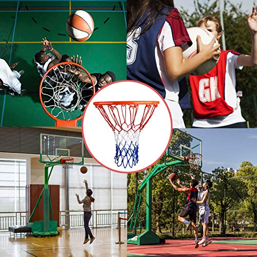 Goldwheat Basketball Net Replacement Heavy Duty, All Weather Anti Whip-12 Loops Standard Size 2Pc For Indoor And Outdoor Easy To Install #TOP5