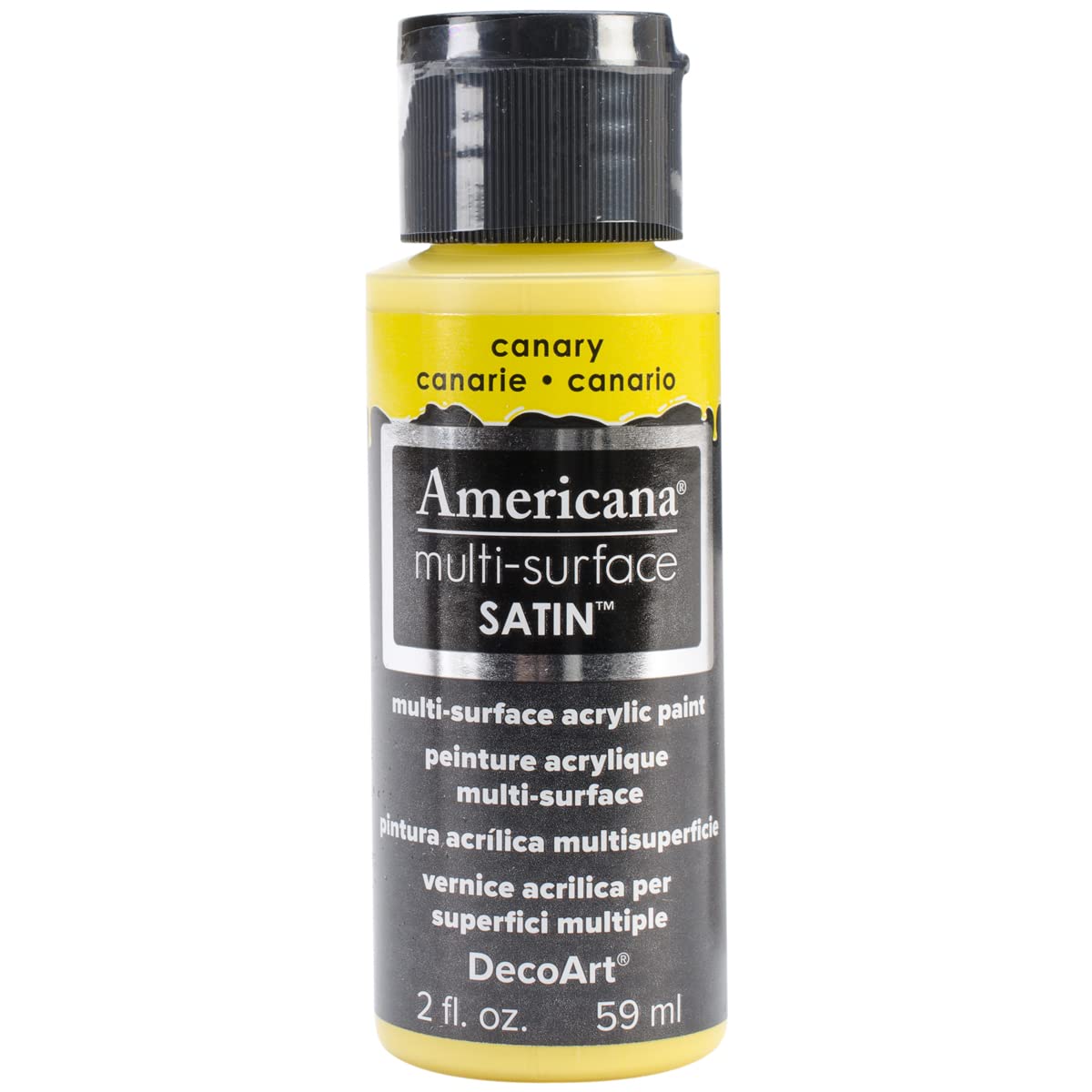 Deco Art DA5-30-14 2oz Americana Multi Surface Acrylic Paint Canary Red