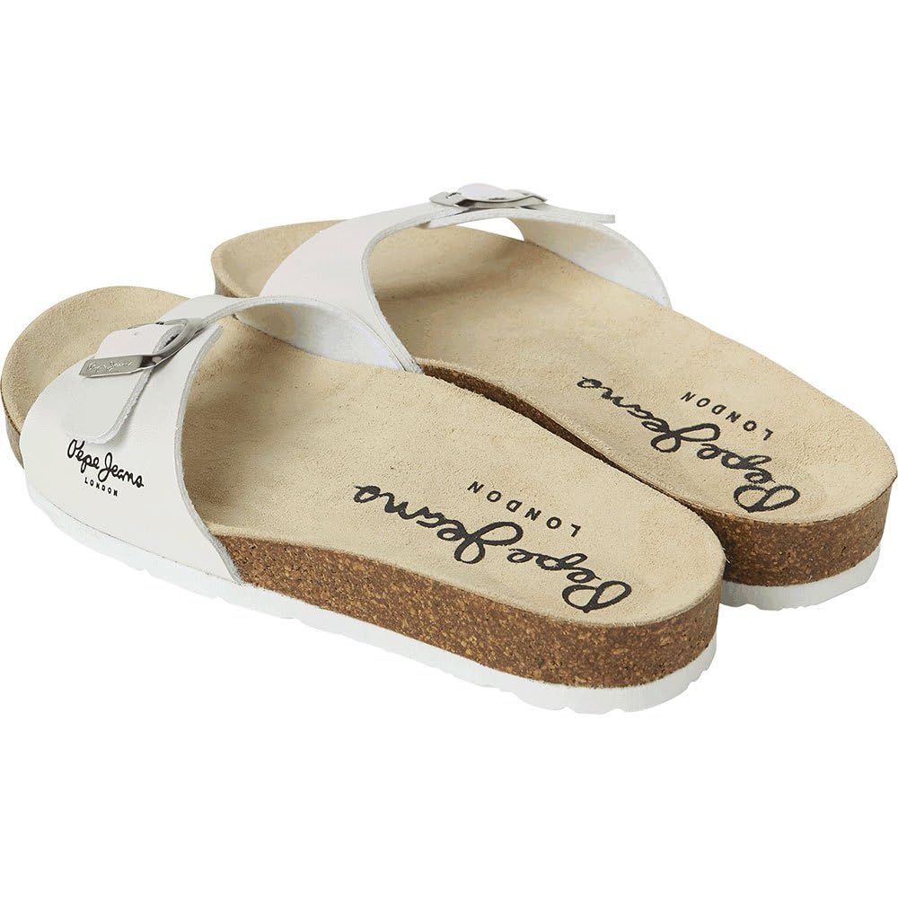 Pepe Jeans Sandales anatomiques Oban Pearly White
