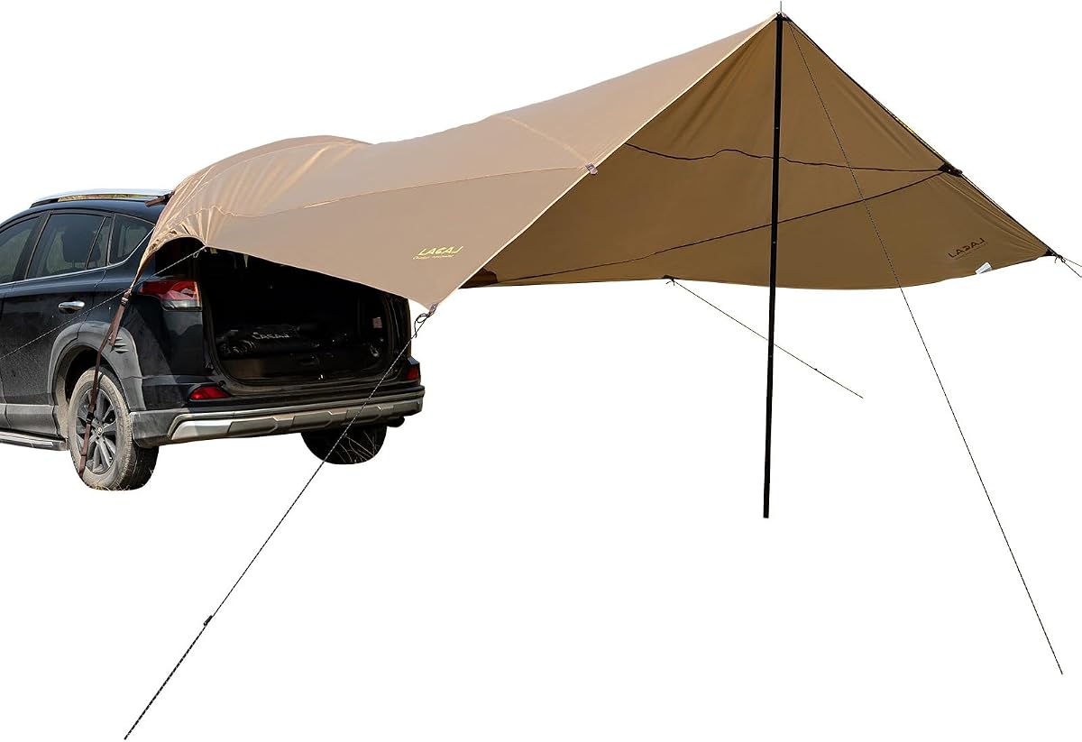 Tienda de campaña para portón trasero, toldo para portón trasero, toldo para coche, refugio solar, impermeable, 3000 mm, UPF 50+, para camping al aire libre, SUV, camión, furgoneta, remolque