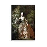 Francois Boucher - Portrait of Madame De Pompadour Canvas Art Poster and Wall Art Picture Print Modern Family Bedroom Decor Posters 16x24inch(40x60cm)