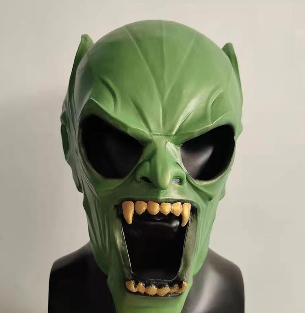 Amazon | eLymwoo グリーン ゴブリン ラテックス マスク ヘルメット