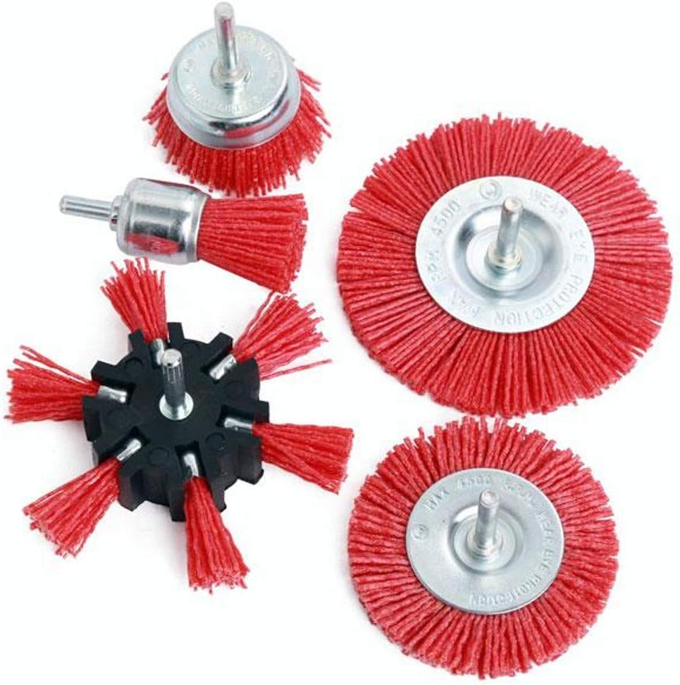 5 Piece Nylon Abrasive Filament Brush Set