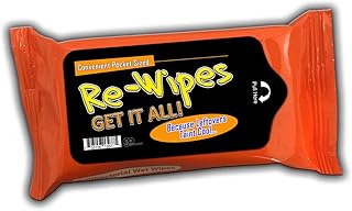 Re-Wipes Wet Wipes - Moist Towelettes - Weird Gag Gifts for Men - Travel Size - Resealable - Made in America