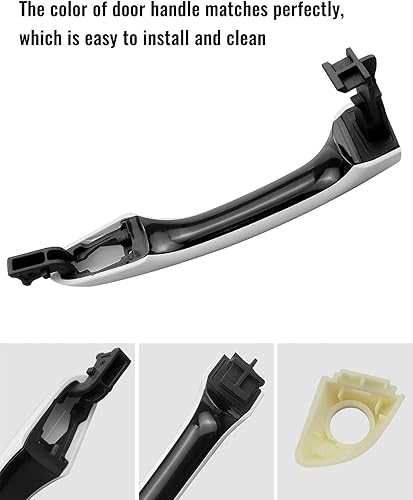 Miniatura 4 de Manija exterior de puerta exterior con cubierta de manija para Hyundai Elantra Sedan 2017-2020 Reemplazar 82661F0010 82662F0020 (lado delantero