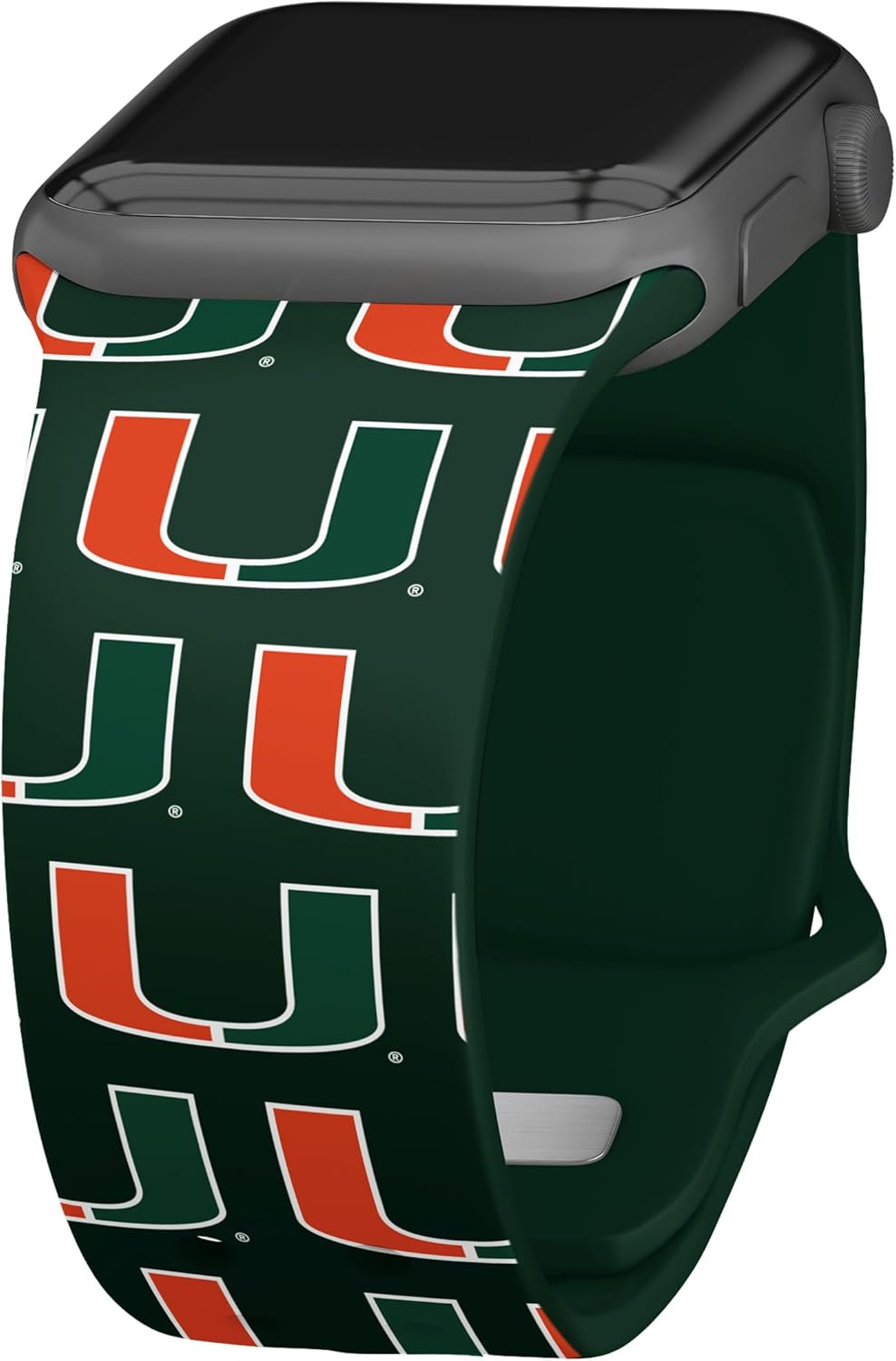 Affinity Bands Miami Hurricanes HD NCAA Watch Band Compatible with Apple Watch - All Series