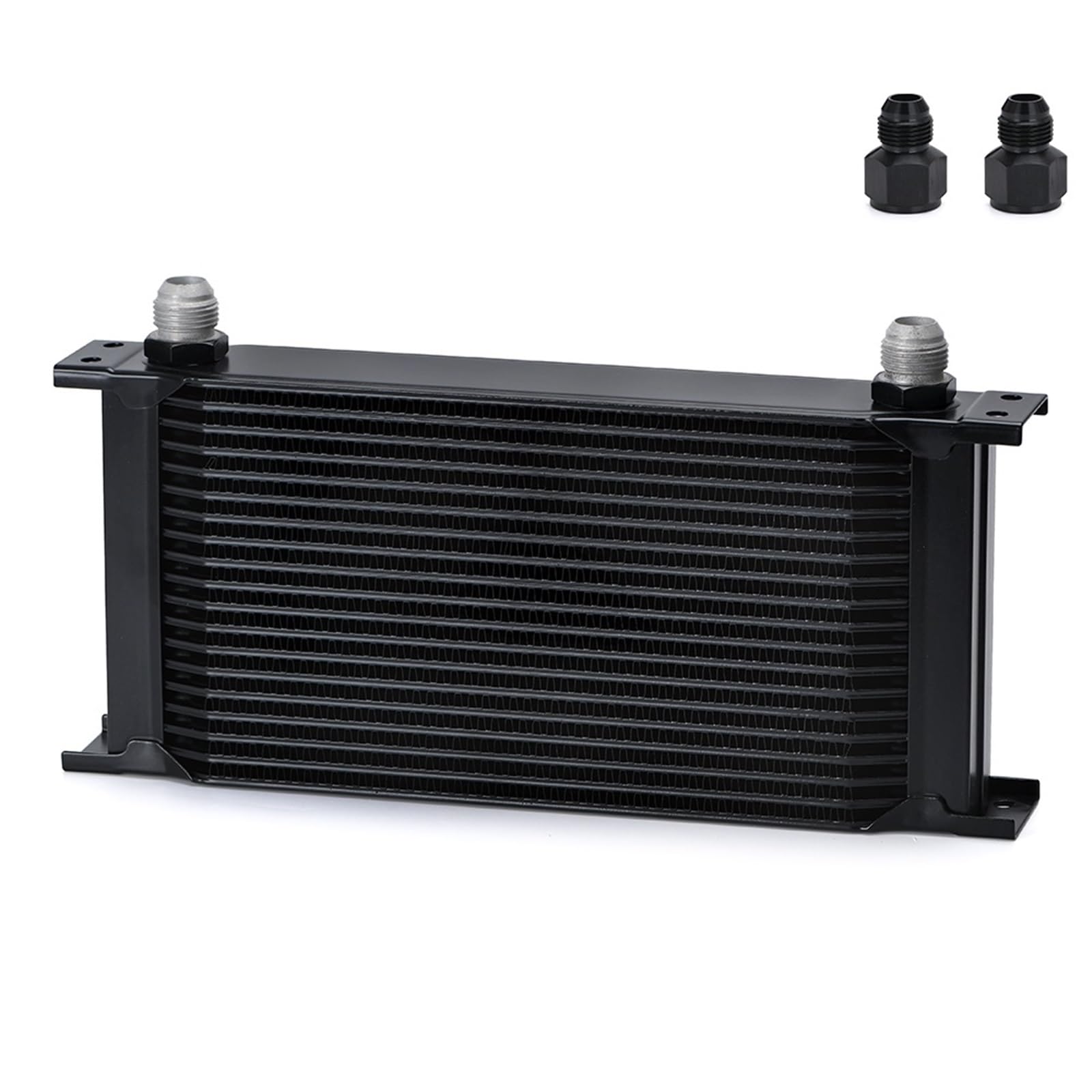 19 Row Universal British Type Aluminum Engine Transmission Oil Cooler With 10AN Female To 8AN 6AN Male Adapter LZ7019 Transmission Oil Cooler(Green)