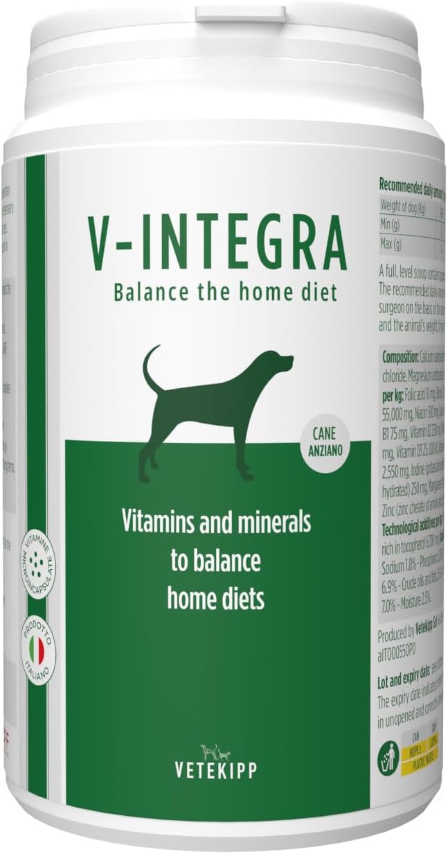 Elderly Dog - Mineral Food for the Elderly Dog's Home Diet - 200 Gr