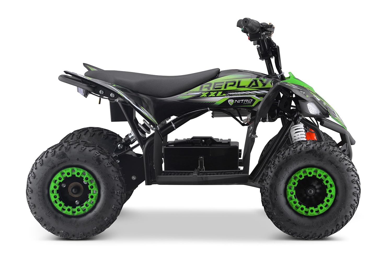 Nitro Motors 1500W Eco midi Kinder Quad Replay DLX 6', Farbe:Grün