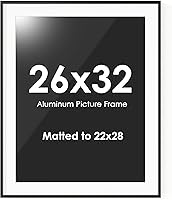 Vista 686 de Fun Memories Portarretratos de metal de 16 x 20 pulgadas con paspartú de 11 x 14 pulgadas, acabado de aluminio cepillado, parte delantera de vidrio