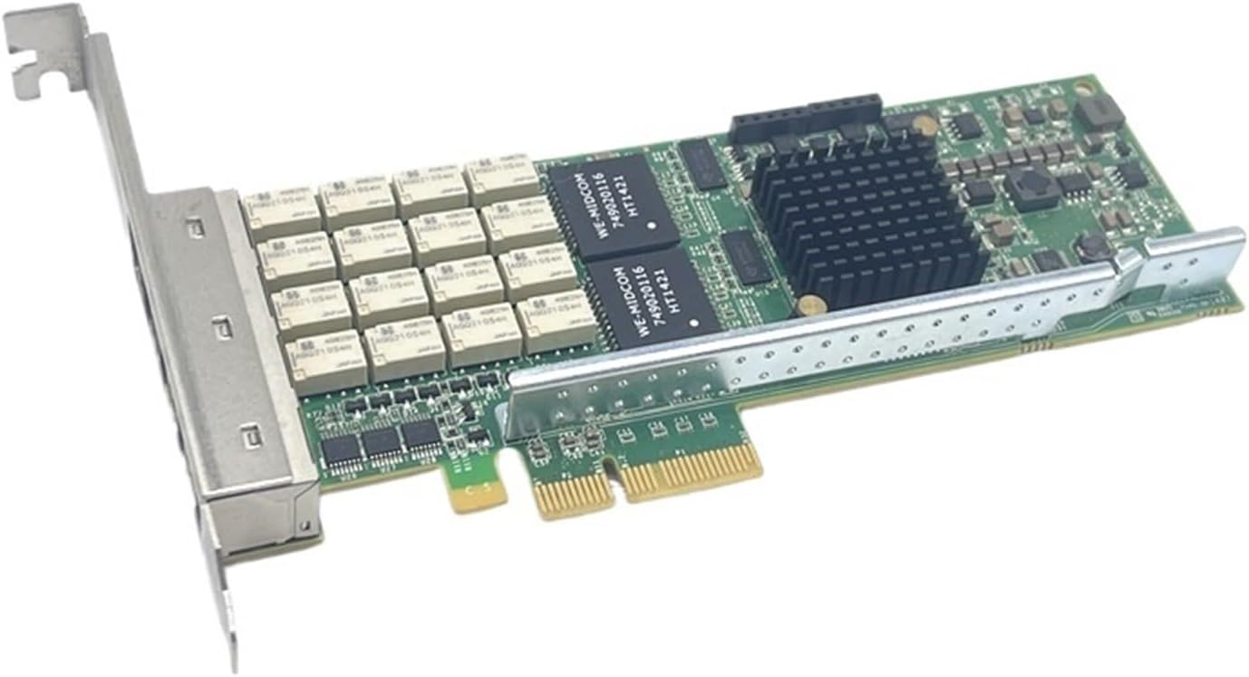 PE2G4BPI35LA-SD 4-Port Gigabit Electrical Port I350AM4 I350-T4 Network Card 410-00115-01 Server Workstation Computer