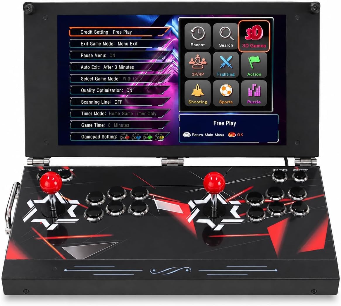 Console di gioco arcade retrò a 17,5 pollici HD con 26800 giochi