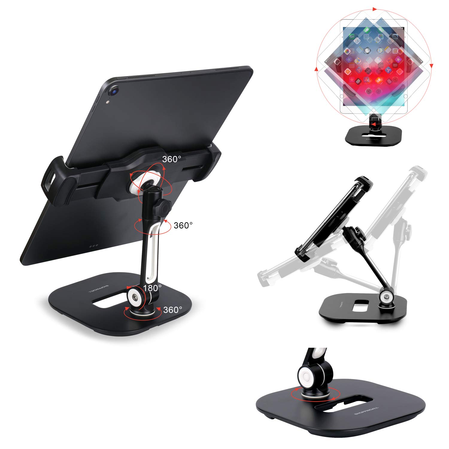 タブレットスタンド　【SHOPPINGALL】 SHOPPINGALL Retail Kiosk iPad Stand, Swivel Desk Mount