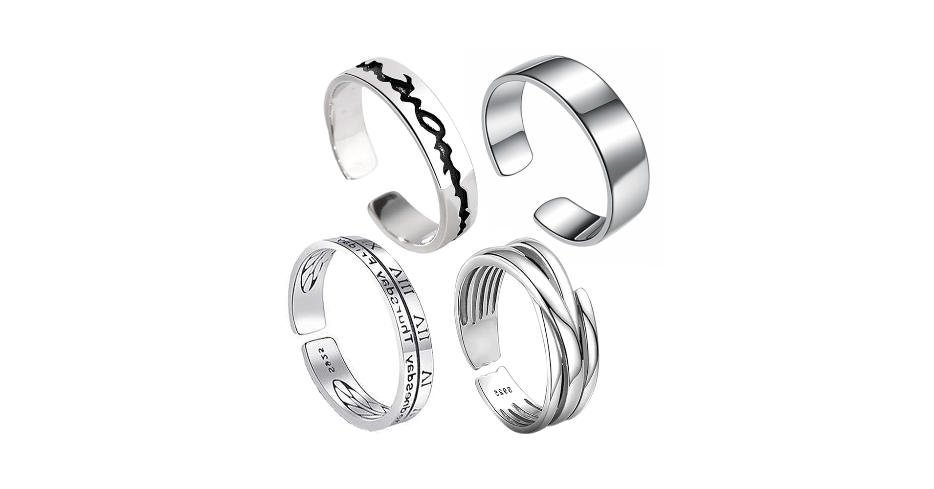 Amazon | [LucaSng] 指輪 銀 メンズ リング シルバー リング