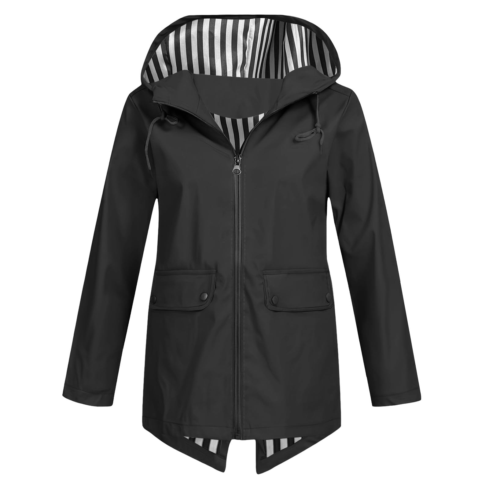 Veste imperméable femme avec capuche veste de randonnée légère - 7