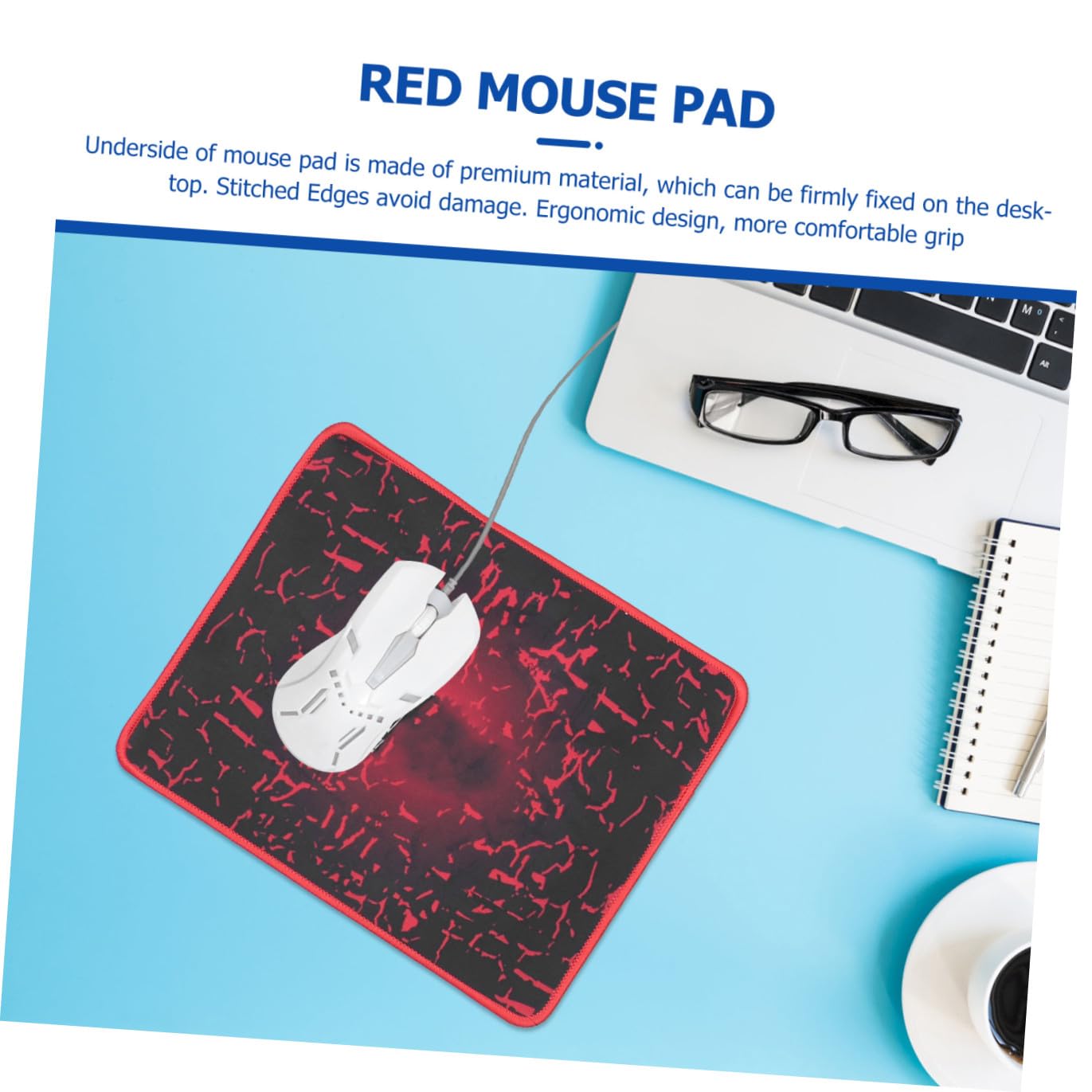 SHINEOFI Tastiera Ergonomica Mouse Combo Retroilluminato e Tappetino per Computer Accessori da Gioco Pronti all Uso