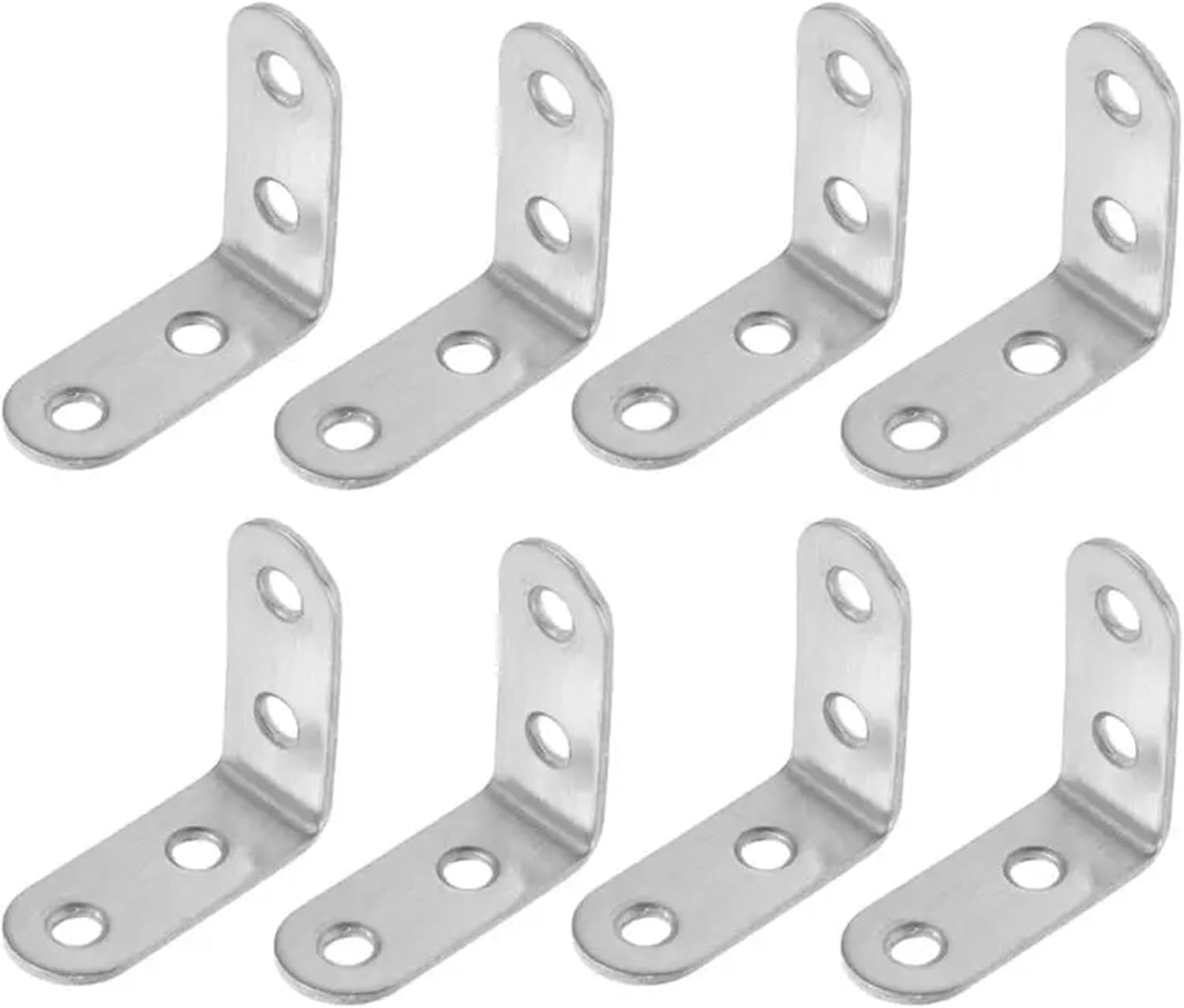 L Brackets 10PCS 90 Degree Angle Corner Brace Fastener Wall Hanger for Shelves,Table,Chair