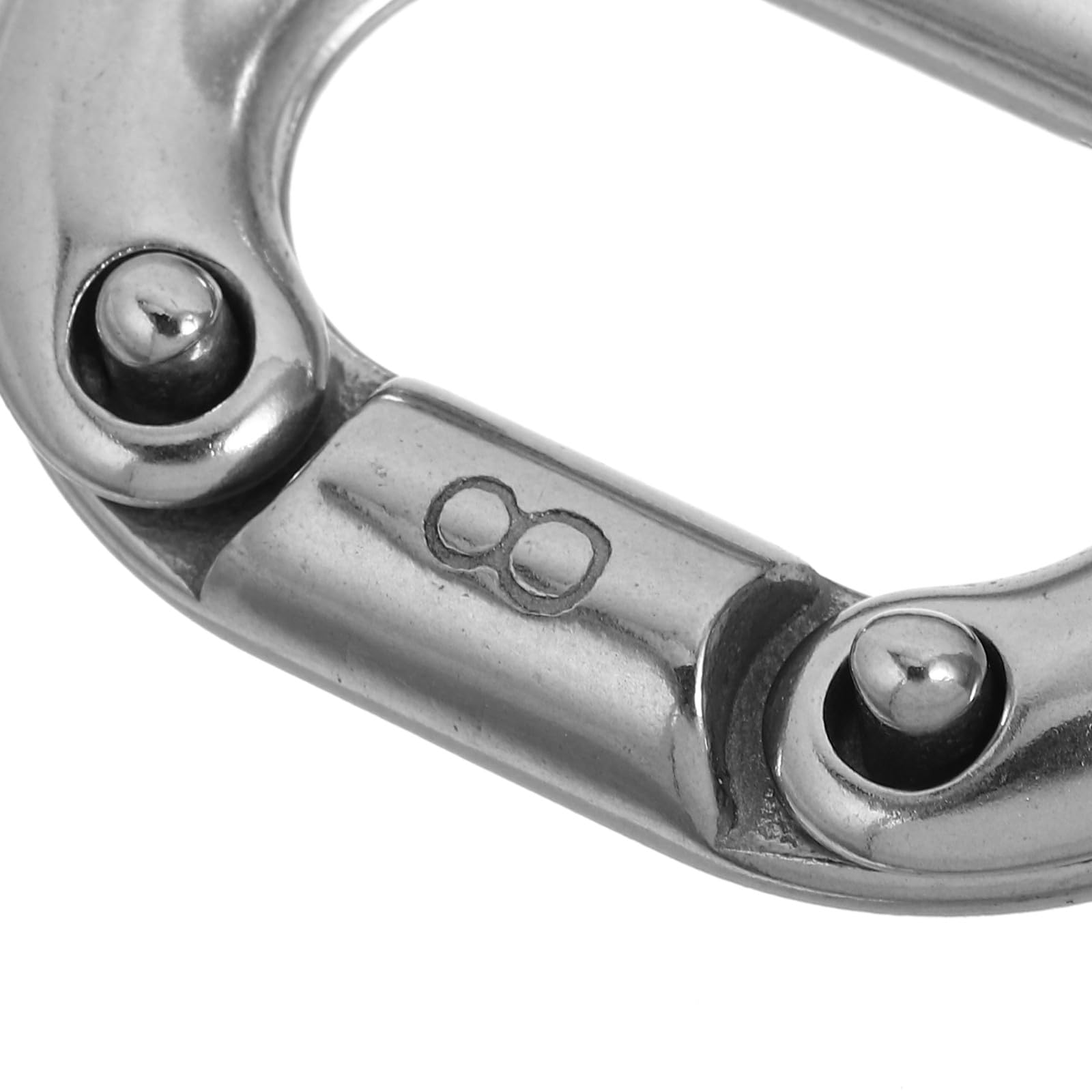 Lot de 3 chaînes en acier inoxydable 316 de 8 mm - Anneaux de connexion rapide pour chaînes d'ancre cassées dans le domaine maritime et industriel