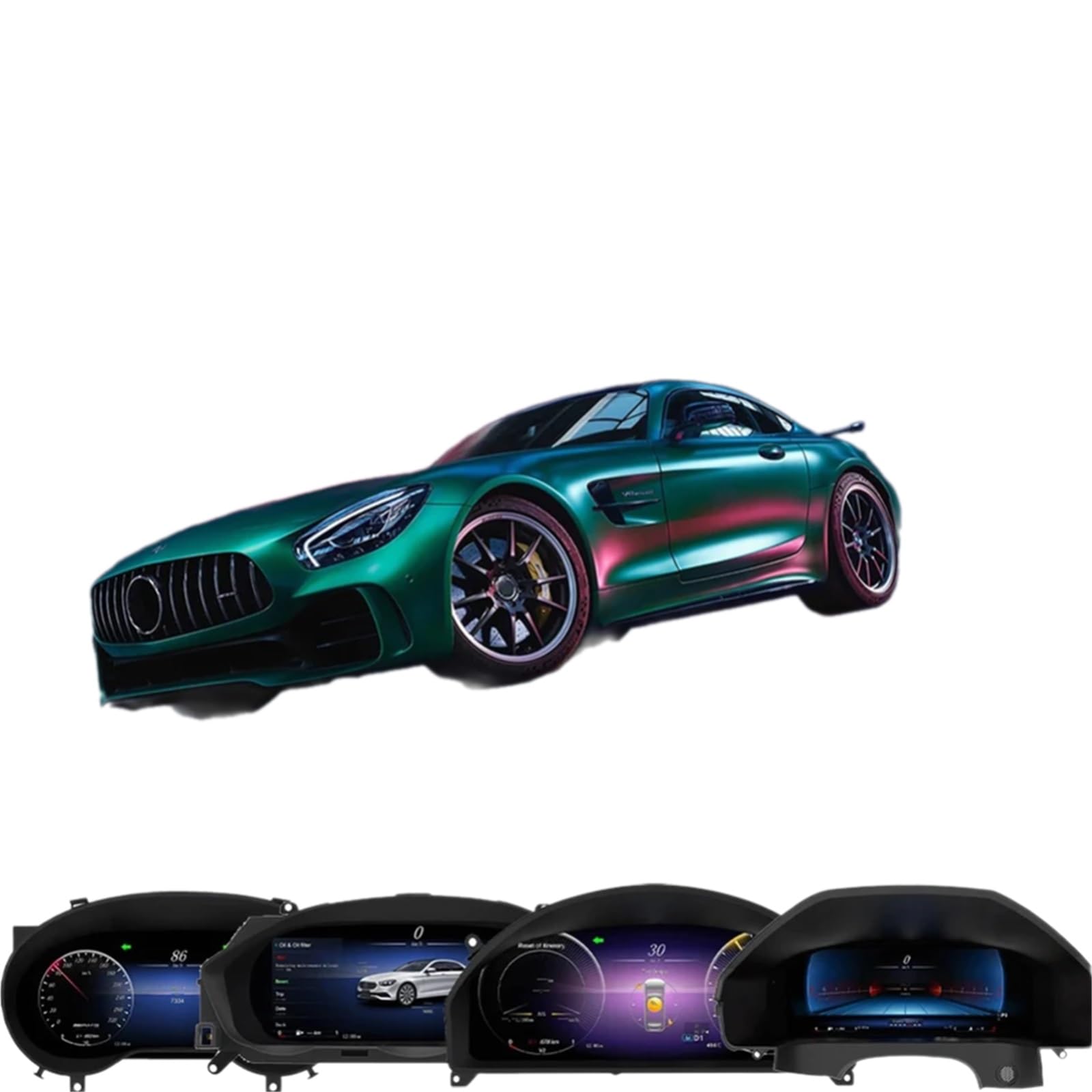 Quadro strumenti digitale Virtual Cockpit da 12,3'', for Mercedes, for Benz, Classe Glc/c W253 X253 W205 2015 2018 Contachilometri sul cruscotto schermo della cabina di pilotaggio virtuale