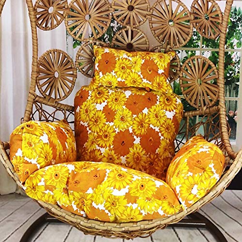 JANRON Swing Chair Cushion,Seat Cushion Fashion Chair Nest Seat Cushions Indoor Outdoor Chair Pads Tufted Sitting Cushions Pillows Garden Sofa Armchairs Wheelchair - C