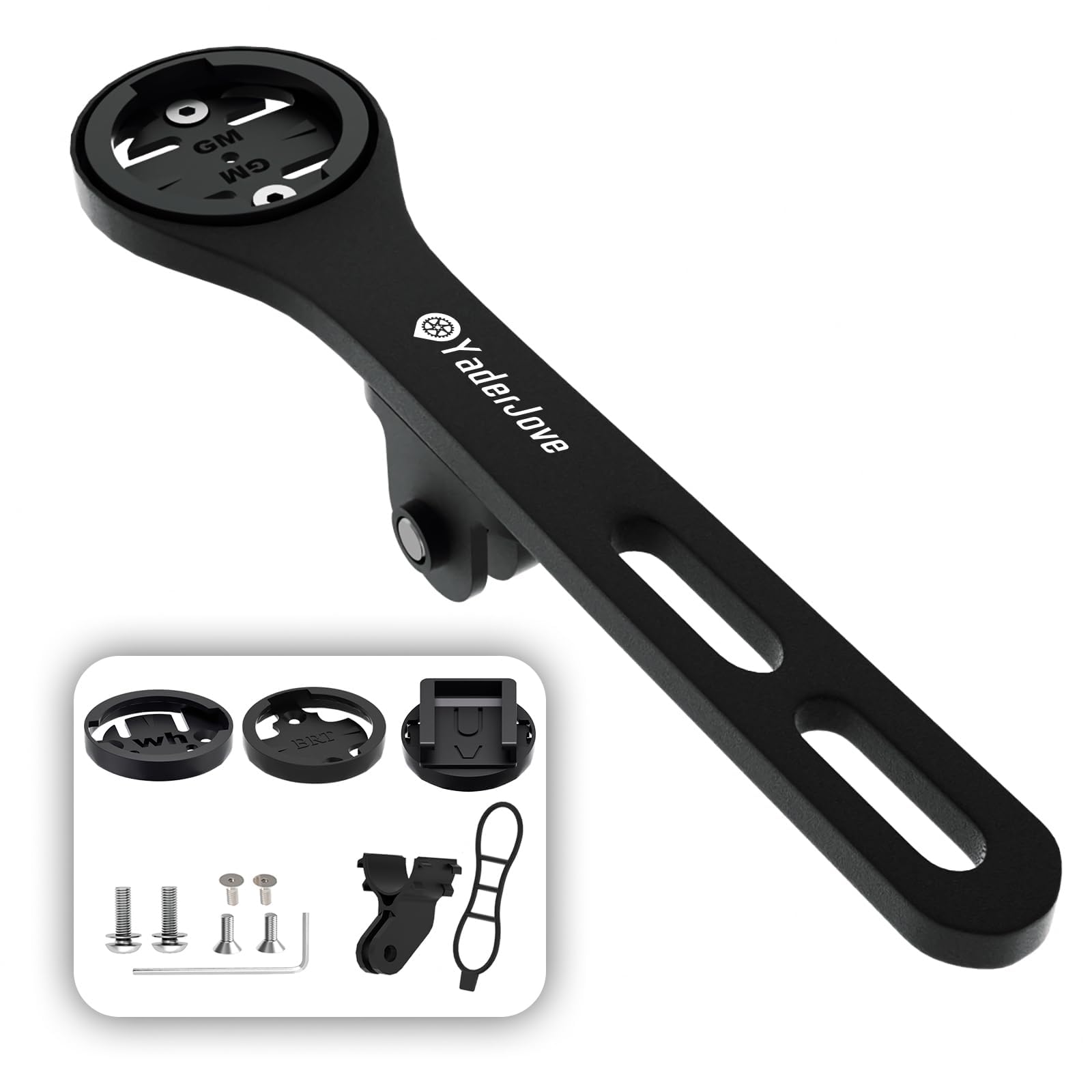 Bike Computer Mount - Out Front Garmin Bike Mount for Road Bikes Integrated Handlebar, Aluminum Garmin Integrated Aero Handlebars Compatible with Bike GPS Computer,Garmin,Combo & GoPro Action Camera