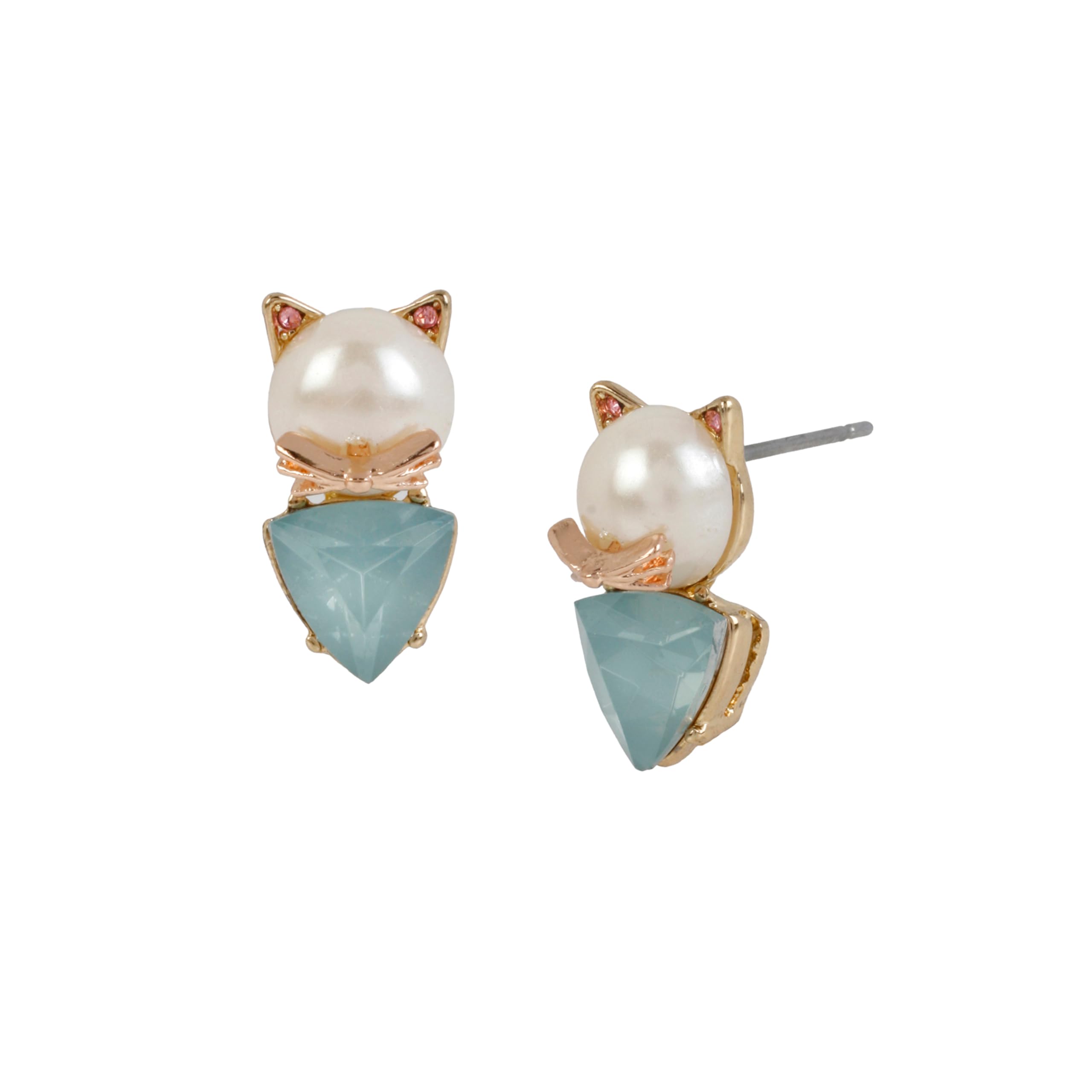Betsey Johnson Cat Stud Earrings