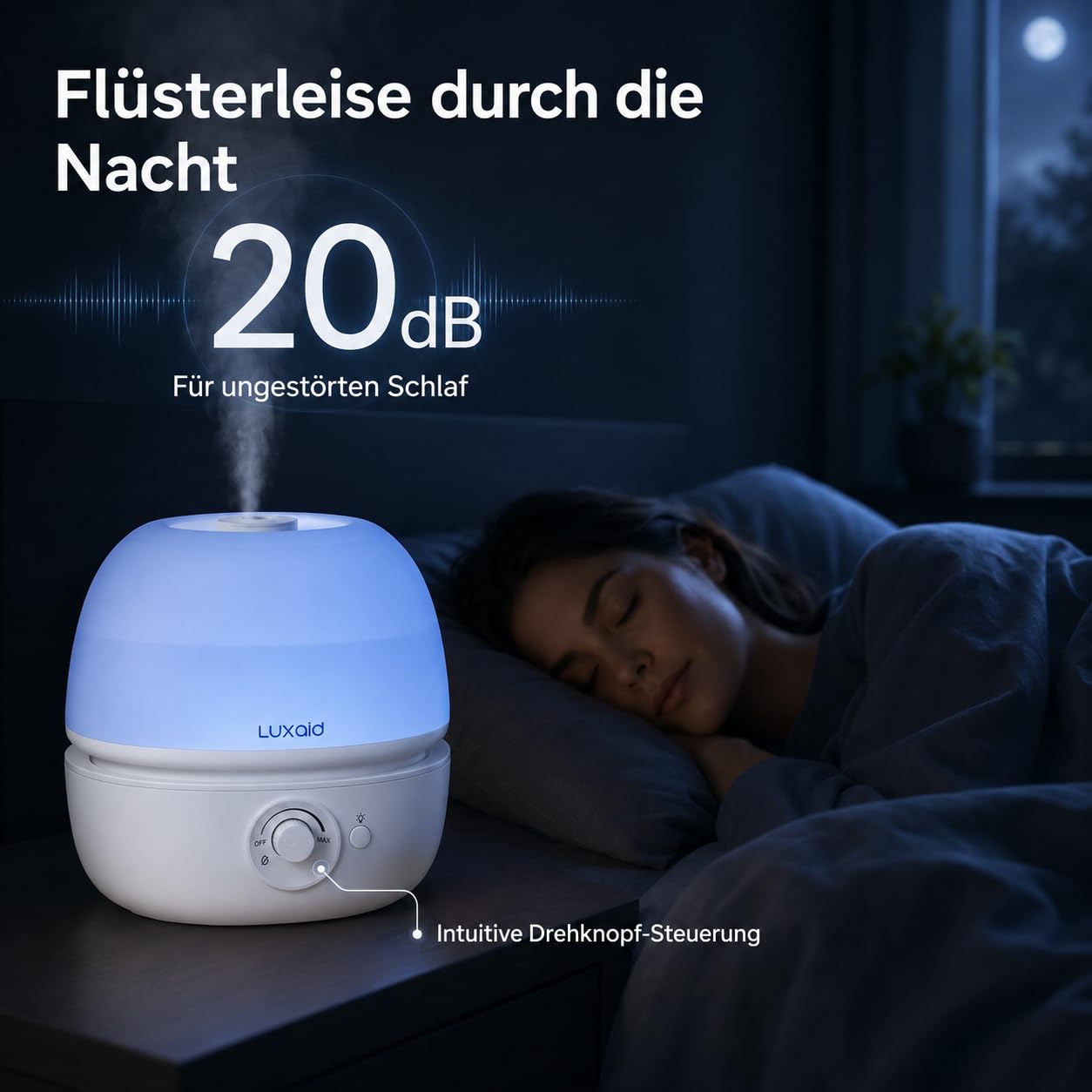 HU-602 Umidificatore da 3 litri
