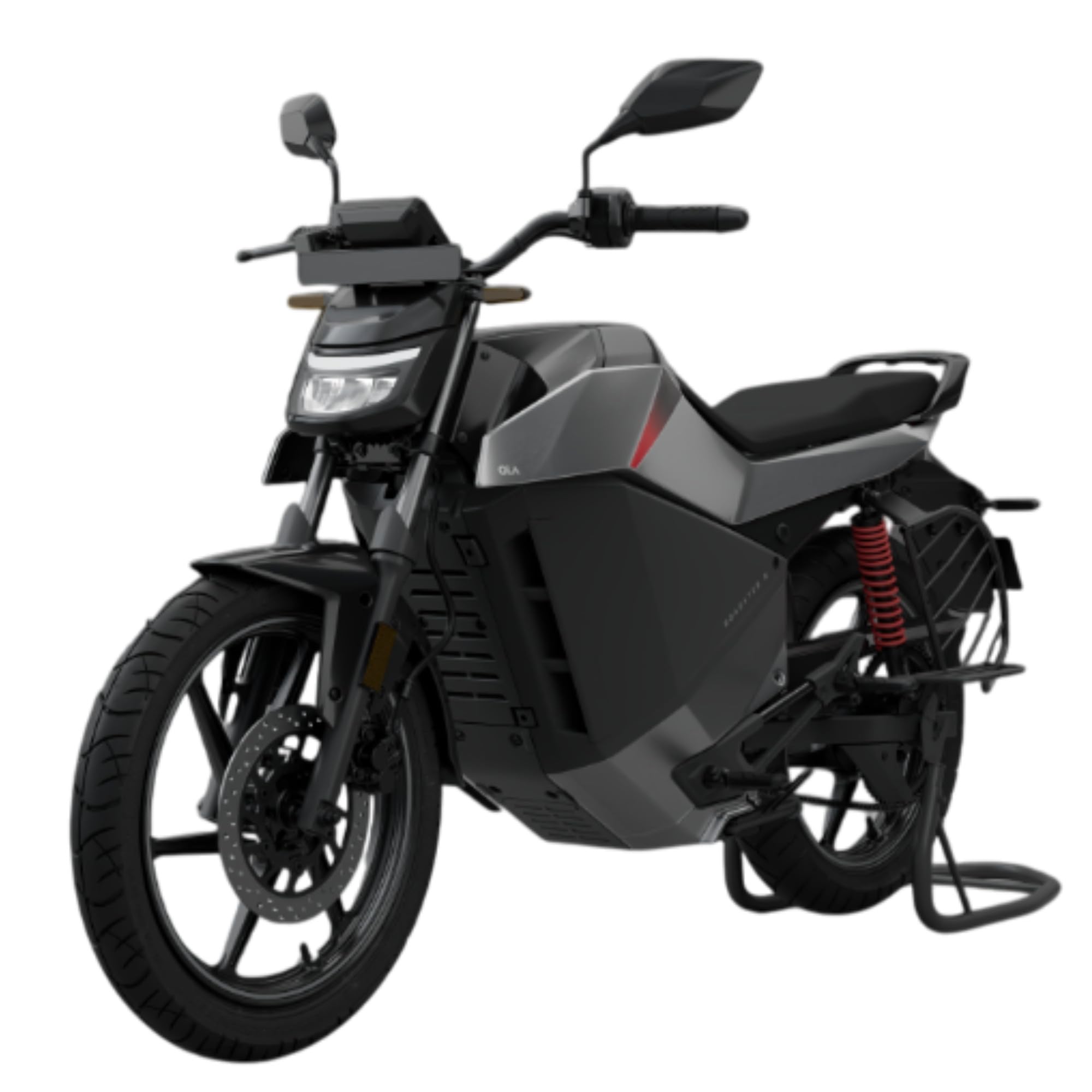 OLA Roadster X+ (4.5 Kwh) High Speed Electric Bike with charger - Industrial Siver - Ex-Showroom