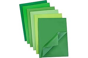 Green Tissue Paper Sheets for Festive Celebrations