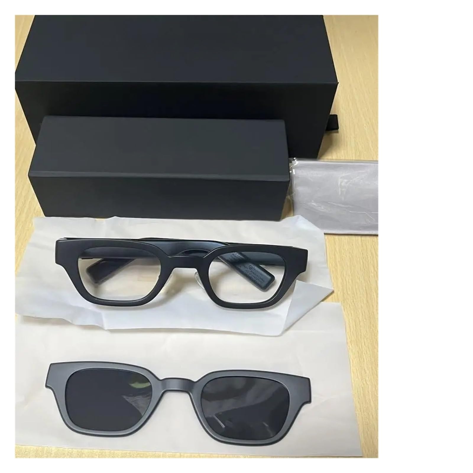 Compatible con Las Gafas Inteligentes inalámbricas de Realidad Aumentada INMO GO. Asistente de IA for música, Llamadas, traducción, teleprompter, navegación y Audio Bluetooth. En Stock.(GO with Lens)