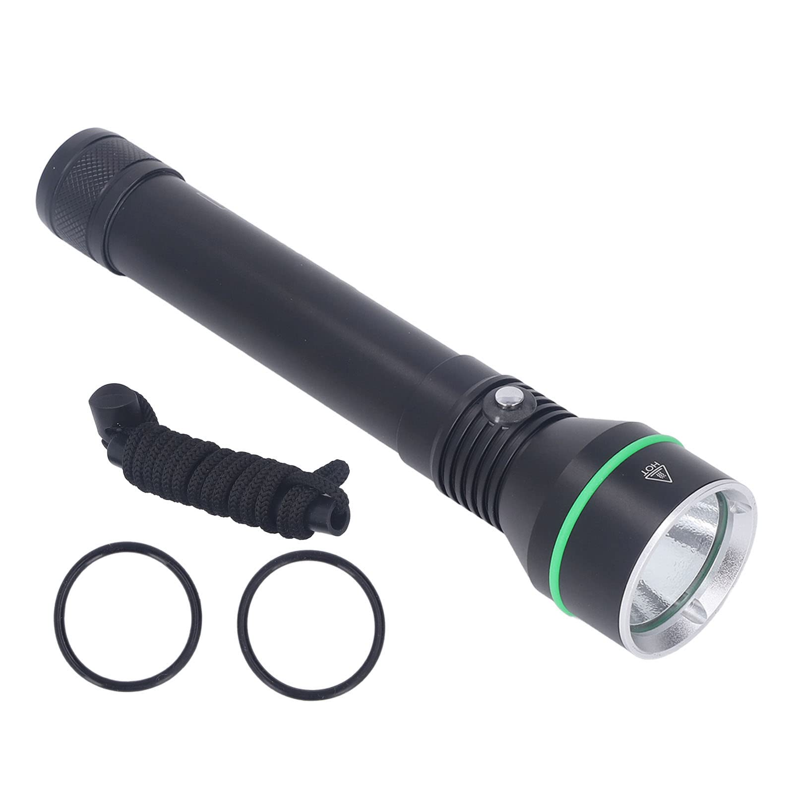 Jeanoko Torcia Subacquea Regolabile 3000LM Impermeabile Antiurto LED Torcia Subacquea per Snorkeling in Acque Profonde Diametro 53 Mm