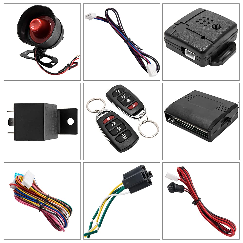 Kit Chiusura Centralizzata KACEPAR 24V – Telecomando Allarme Antifurto, Attuatori, Per Veicoli Pesanti