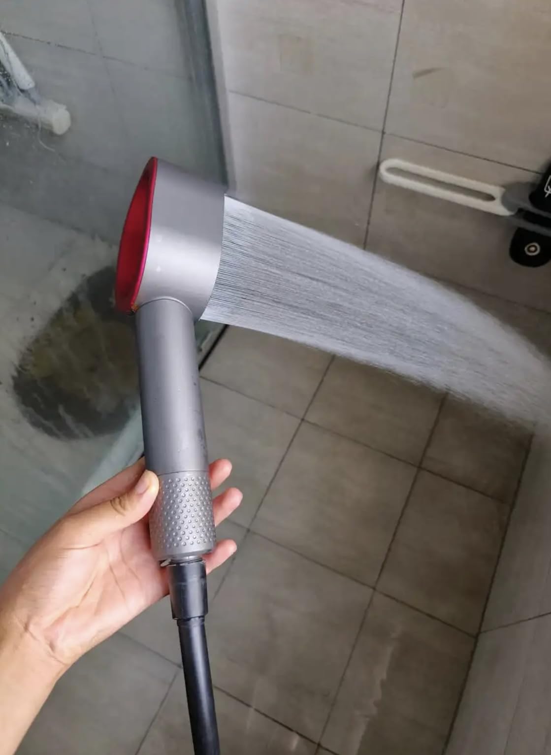 Juego de alcachofa de ducha con 2 cepillos magnéticos de limpieza, filtro de carbón activo y filtro de vitamina C con aroma a limón, alta presión, ducha de mano con filtro eliminado, cloro