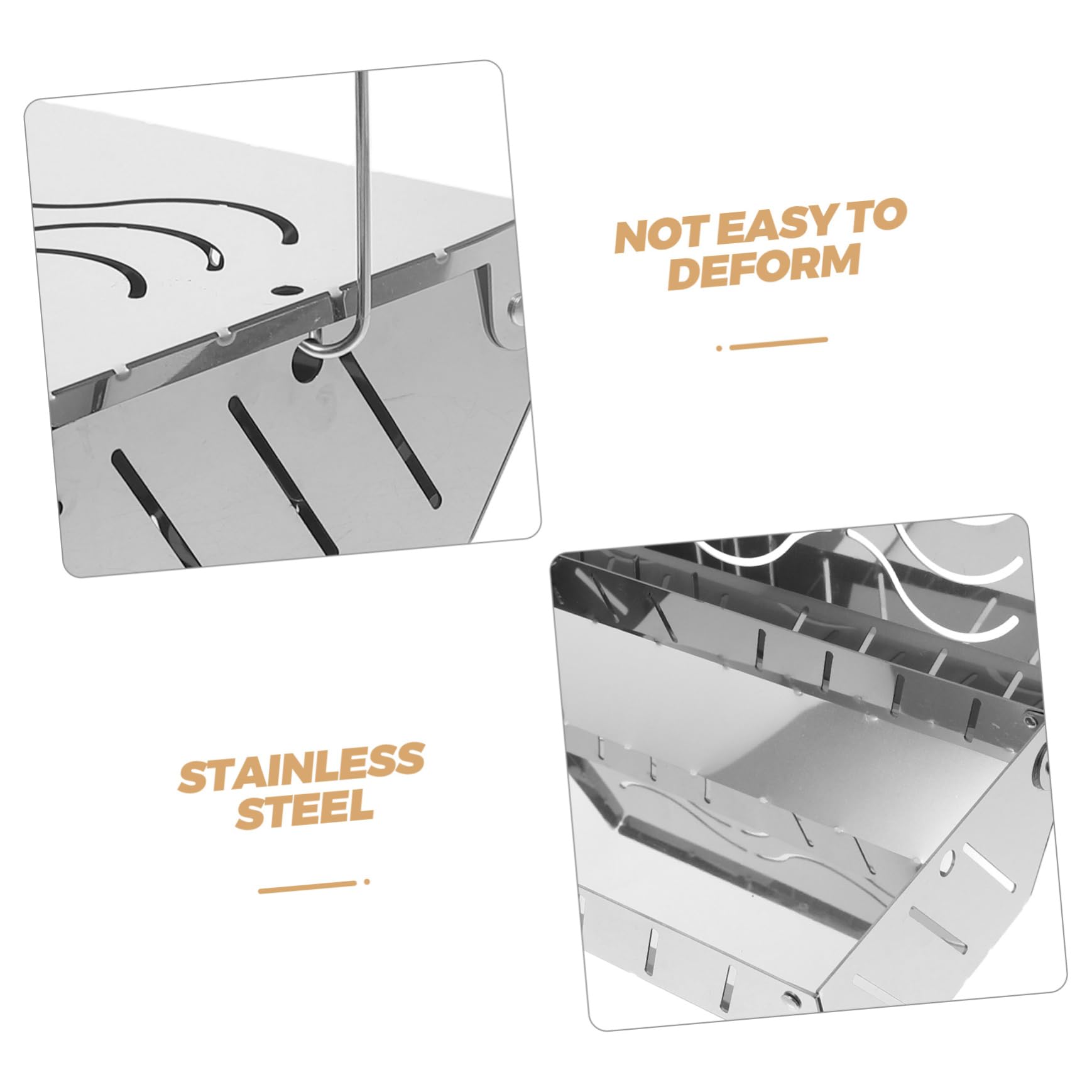 Scatola per Trucioli di Legno in Acciaio Inox 2 Pezzi | Argento, per Grigliate e Cottura All’aperto, Design Portatile, Adatta a Pesce e Carni